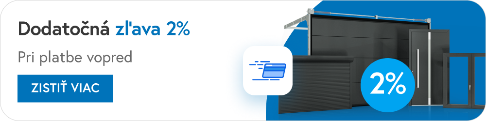 Zaplatte vopred a získajte tak dodatočnú zľavu na objednávku